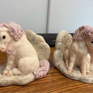 Unicorn Bookends with Pastel Accents